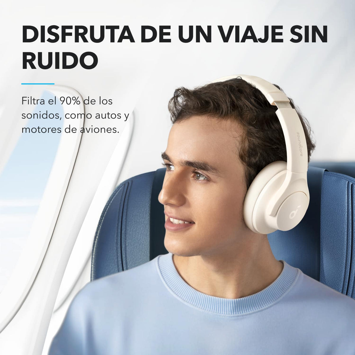 Anker - Soundcore Q20i Plus Over-Ear Bluetooth Headphones - White