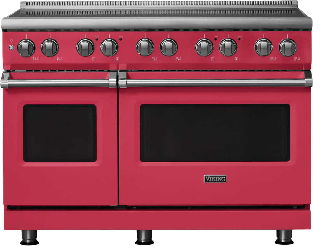 Viking - 48 in. Wide 6 Elements Pro 5 Series 7.3 Cu. Ft. Freestanding 6 Element Induction Convection Range - Valentine