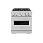 ZLINE - 30 in. 4.2 cu. ft. Classic Freestanding Dual Fuel Range with 4 DuoPro Burners and Convection Oven in Stainless Steel - Stainless Steel