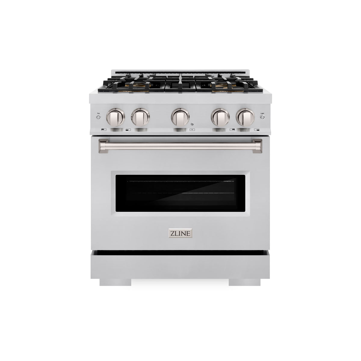 ZLINE - 30 in. 4.2 cu. ft. Classic Freestanding Dual Fuel Range with 4 DuoPro Burners and Convection Oven in Stainless Steel - Stainless Steel