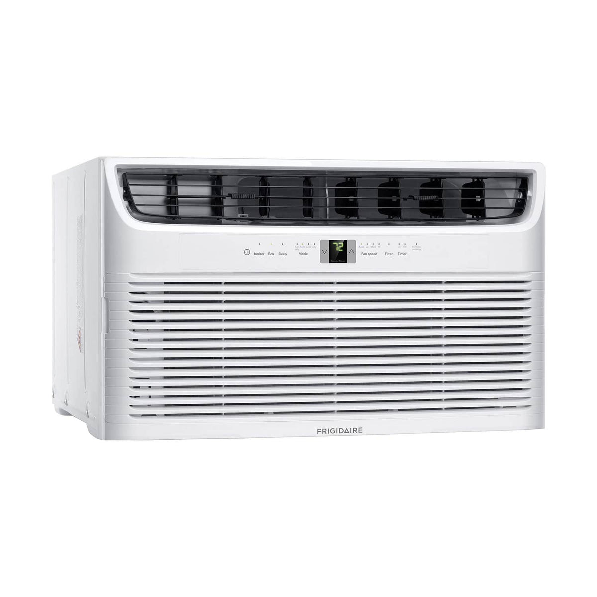 Frigidaire - 115V 10,000 BTU 450 Sq. Ft. Smart In Wall Air Conditioner with Remote - White