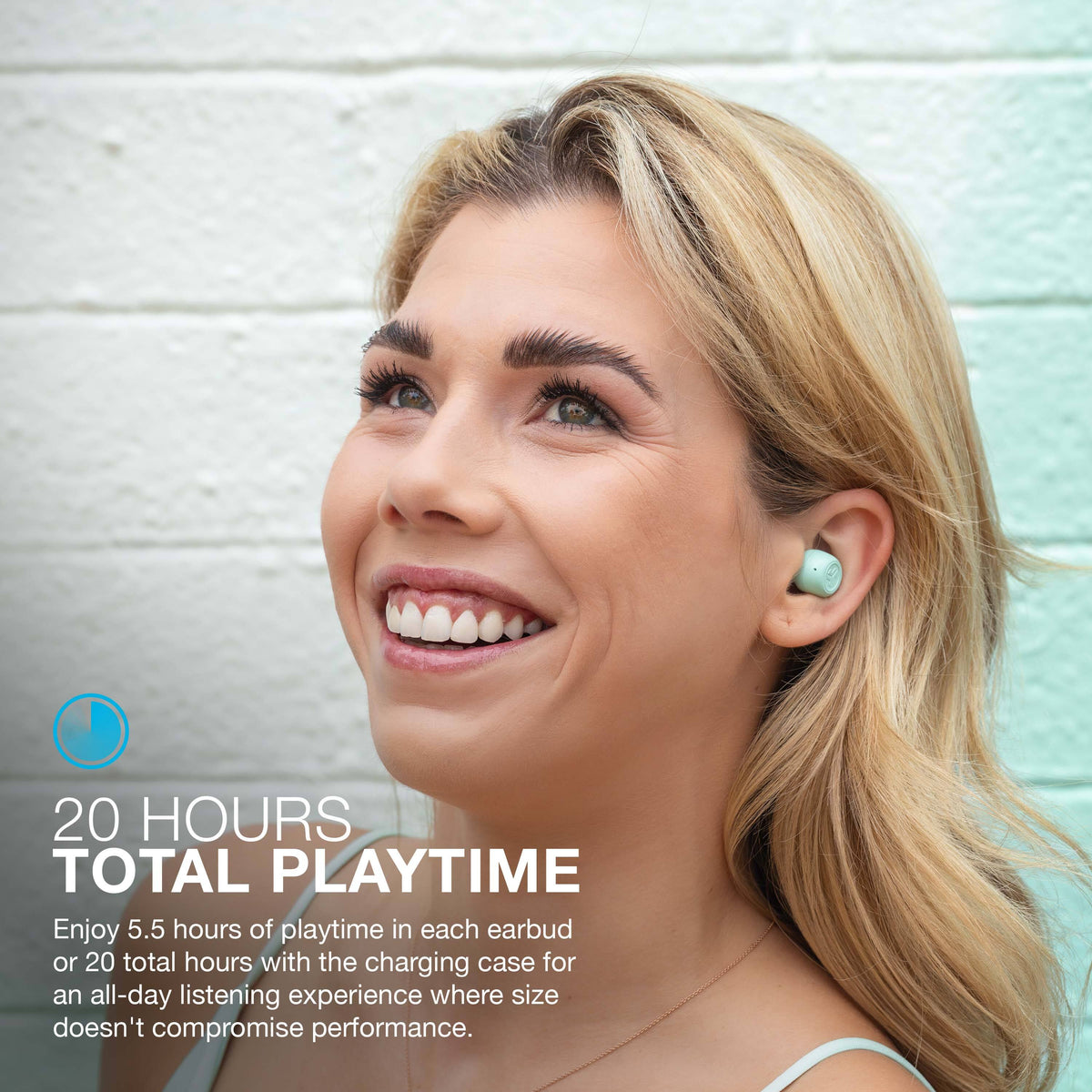 JLab - JBuds Mini True Wireless Earbuds - Mint