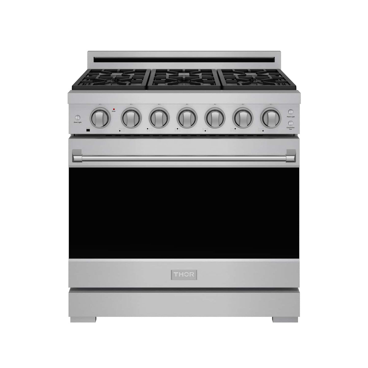 36 in. Wide 6 Burner Gordon Ramsay Series by Thor Kitchen 6.0 Cu. Ft Freestanding Gas Range - Stainless Steel