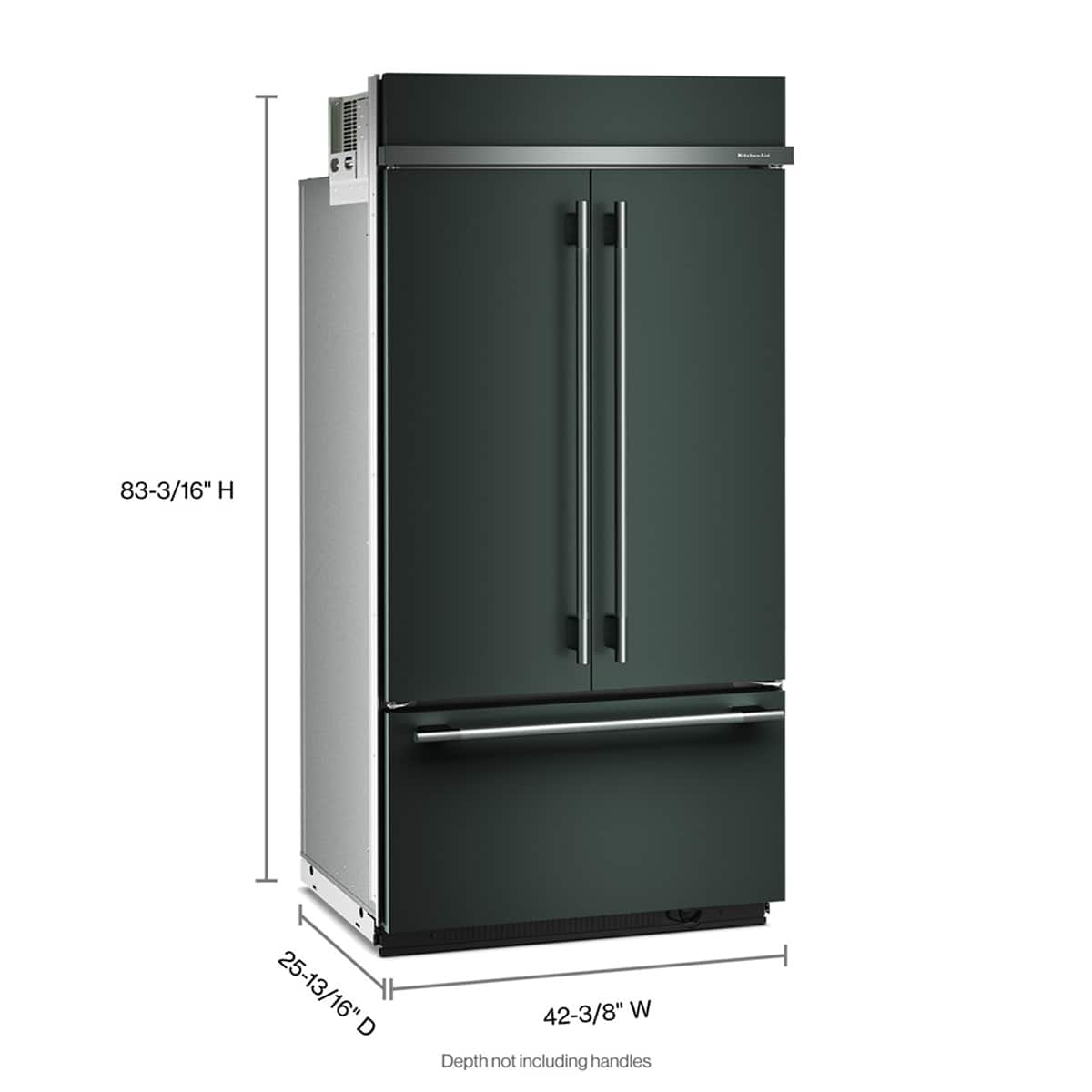 KitchenAid - 42 in. Wide 24.2 cu. ft. Built-In French Door Bottom Mount Refrigerator - Juniper