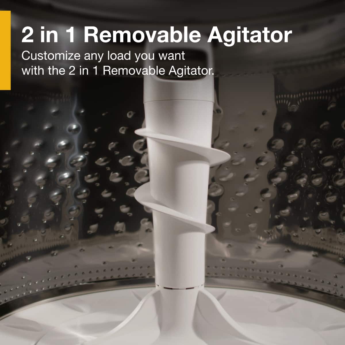 Whirlpool - 4.7-4.8 Cu. Ft. Top Load Washer with 2 in 1 Removable Agitator - White