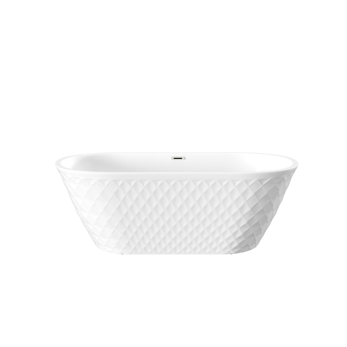 Bañera Exenta con Diseño de Patrón de Diamantes