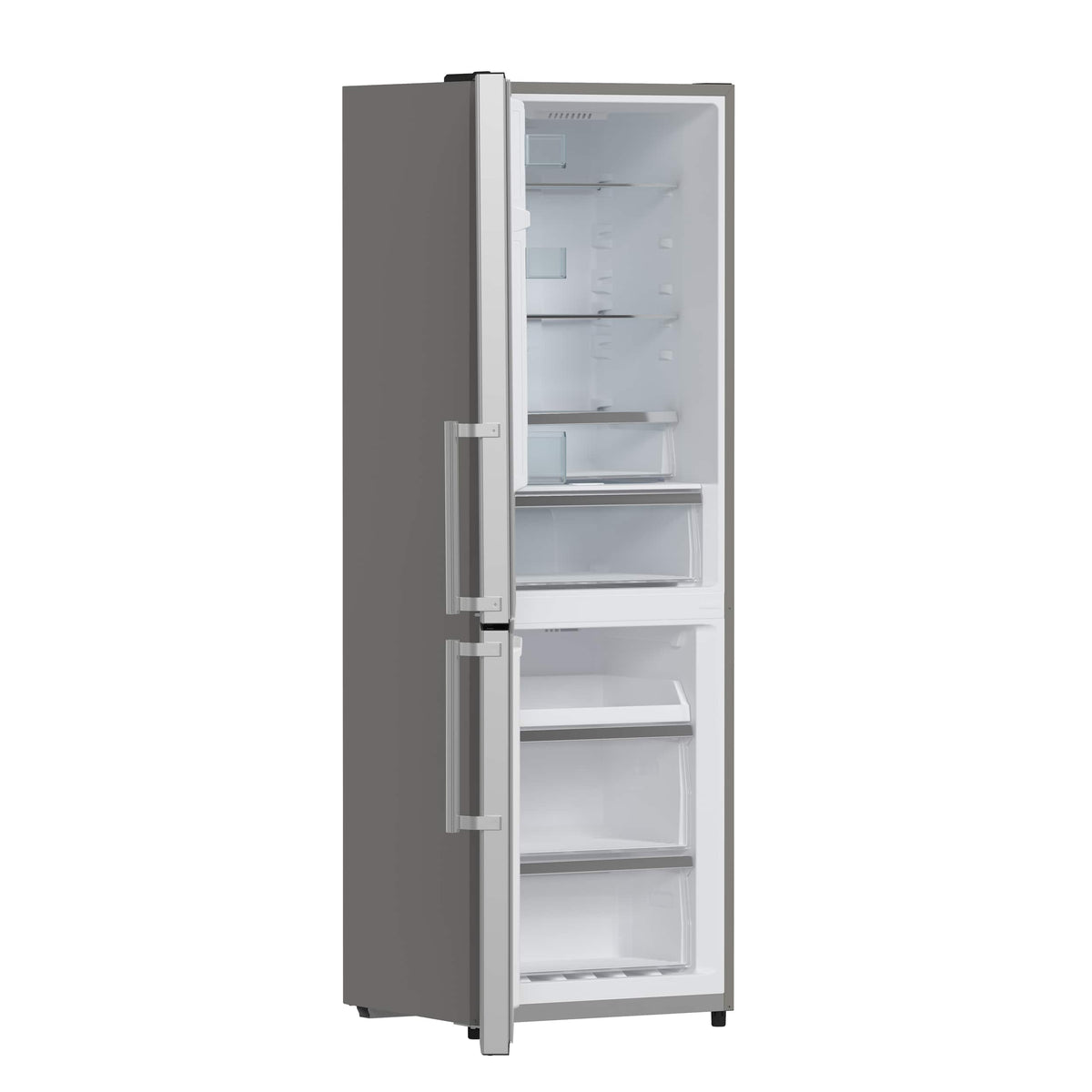 Forno Appliances - Guardia 10.8 Cu. Ft. Compact Fridge with Bottom Freezer - Stainless Steel