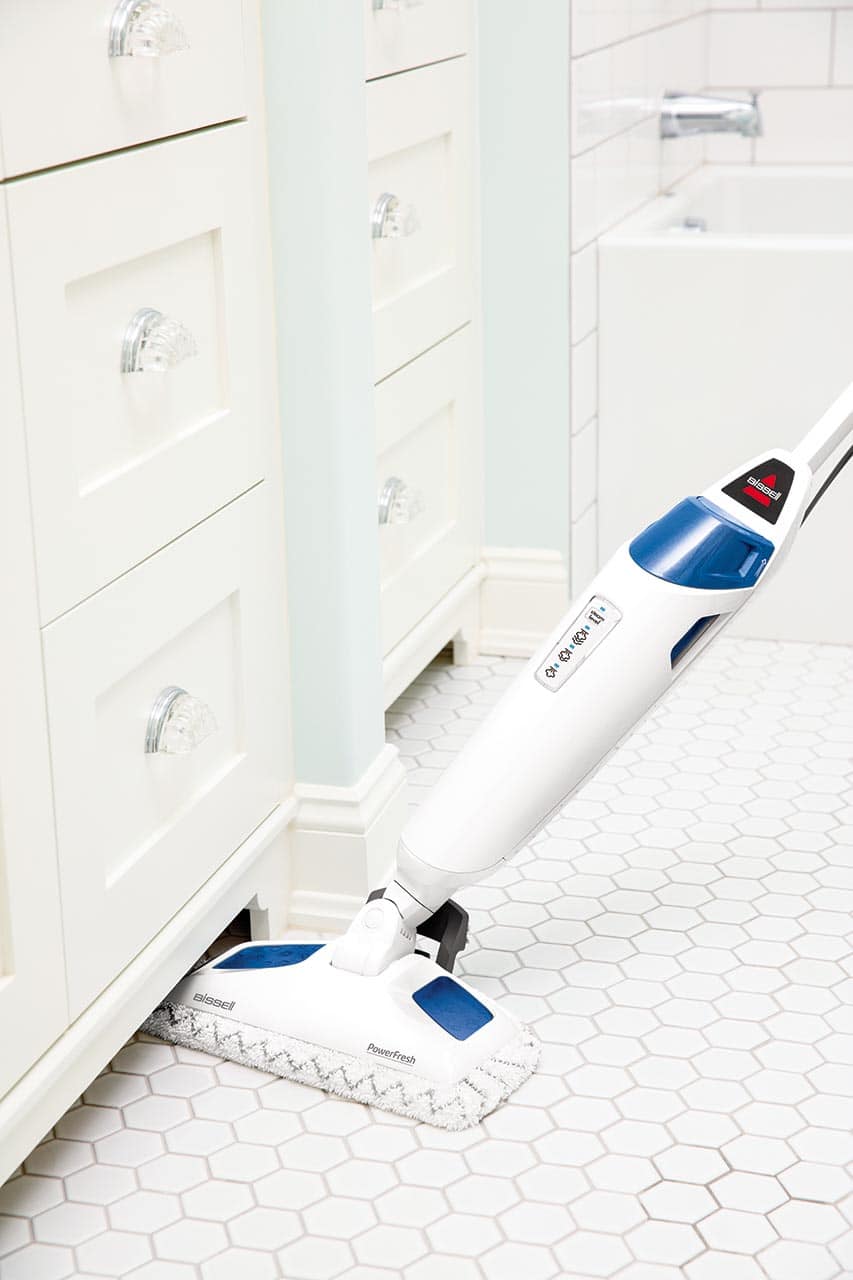 BISSELL - PowerFresh Scrubbing & Sanitizing Steam Cleaner Mop - White