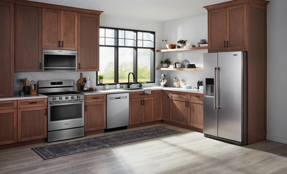 Maytag - 24 inch Top Control Built-In Dishwasher with 3rd Rack,PowerBlast Cycle, and 47 dBA - Stainless Steel