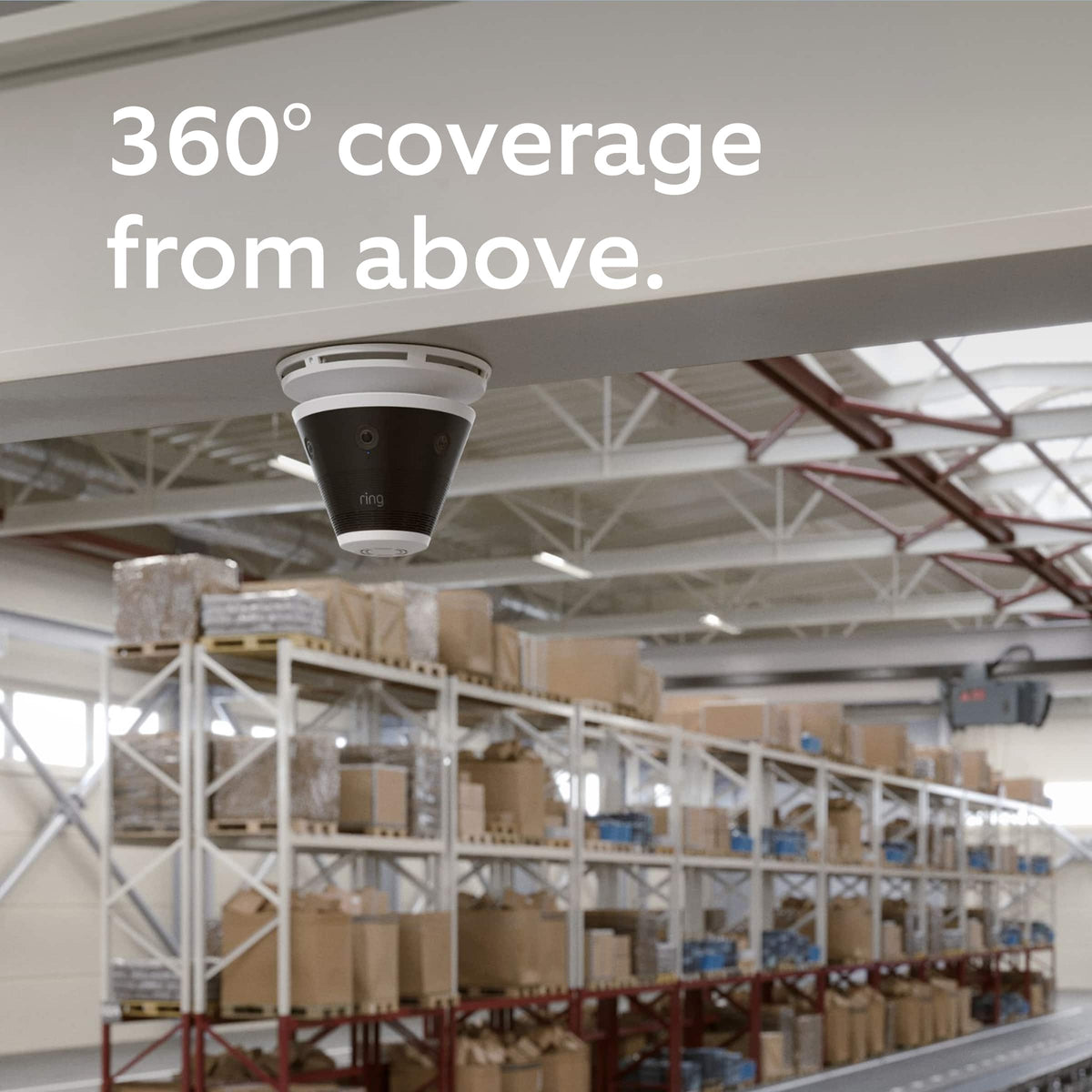 Ring - Elite 360 — Six Retinal 4K Smart Cameras, 360° View, Built for Business, Panorama Control, Plug-In and PoE - Black