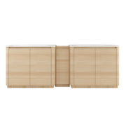Soft Close Door Freestanding Bathroom Vanity With Sink, 1 Small Storage Cabinet