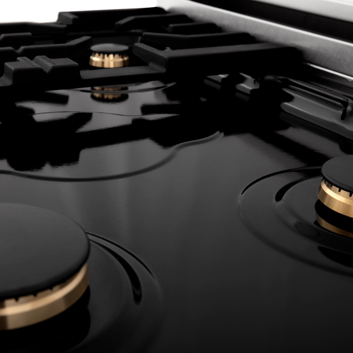 ZLINE - 30 in. Legacy Rangetop w/ 4 Brass Burners and Porcelain Cooktop in Stainless Steel - Stainless Steel