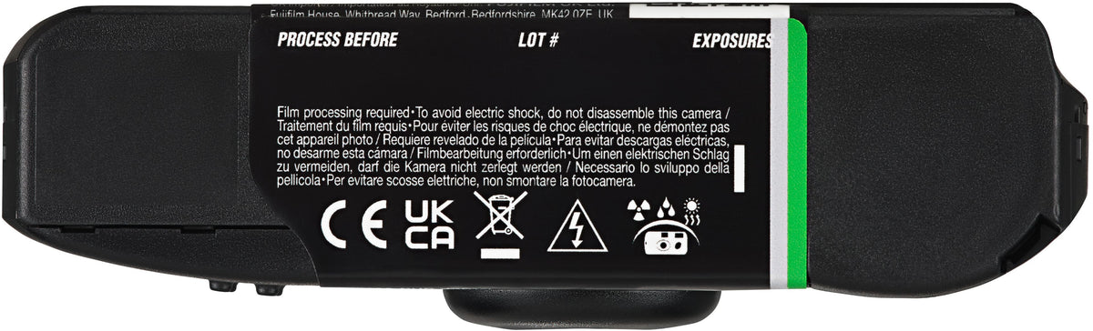 Fujifilm - QuickSnap and White Single-Use Camera - Black