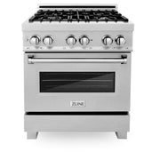 30 in. Wide 4 Burner ZLINE Legacy Dual Fuel Range (RAS-SN-30) - Satin Stainless Steel