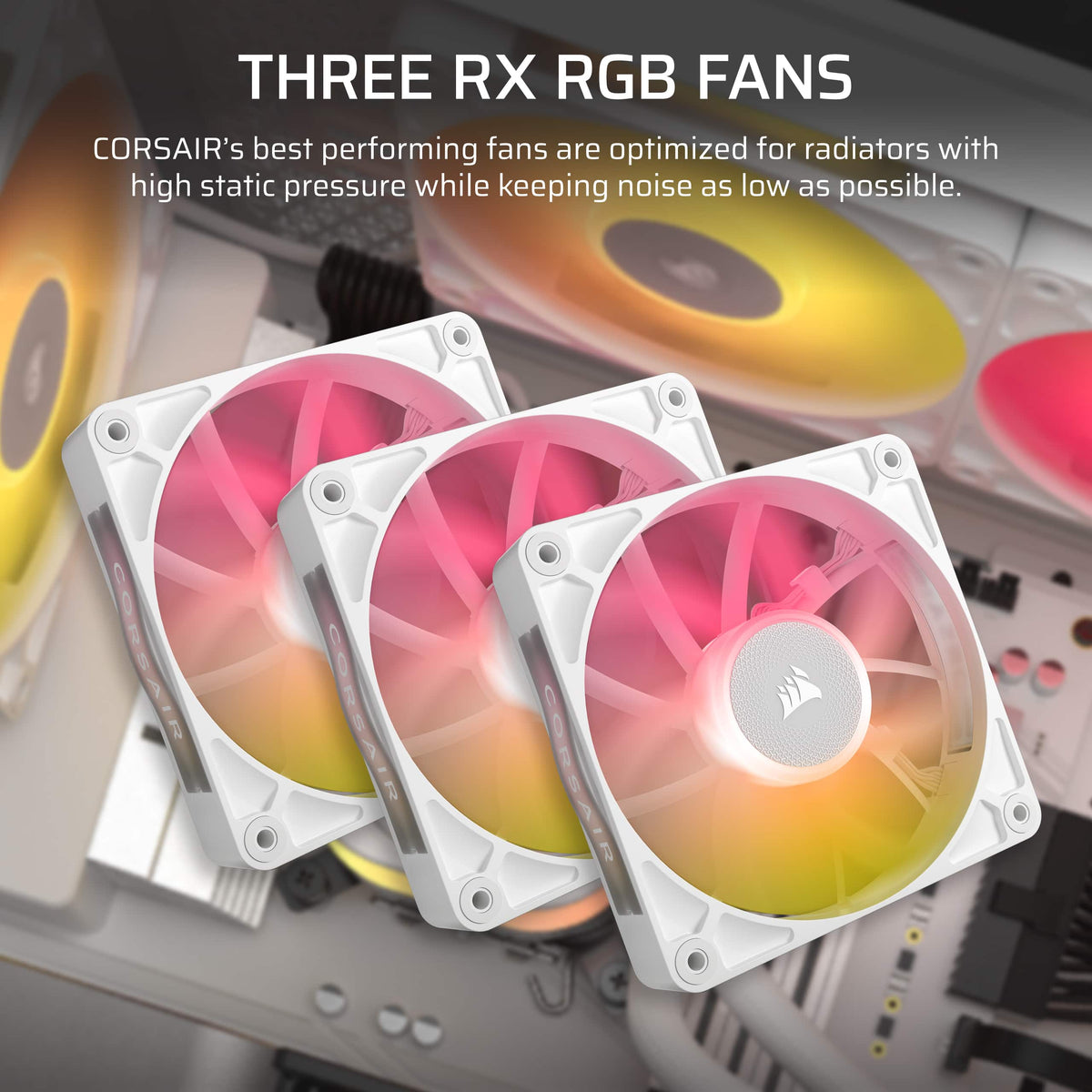 CORSAIR - iCUE LINK TITAN 360 RX Liquid CPU Cooler with RGB Lighting - White