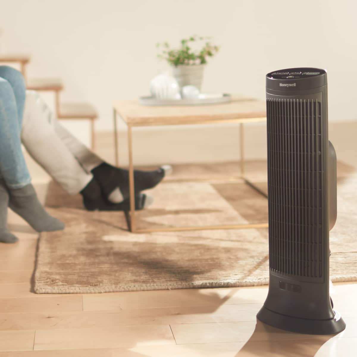 Honeywell - Ceramic Tower Heater - Slate Gray