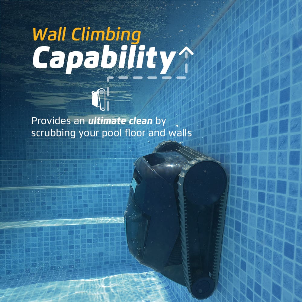 Dolphin - Liberty 200 Cordless Robotic Pool Vacuum Cleaner, Magnetic Charging, Wall Climbing, Ideal for Pools up to 33 FT