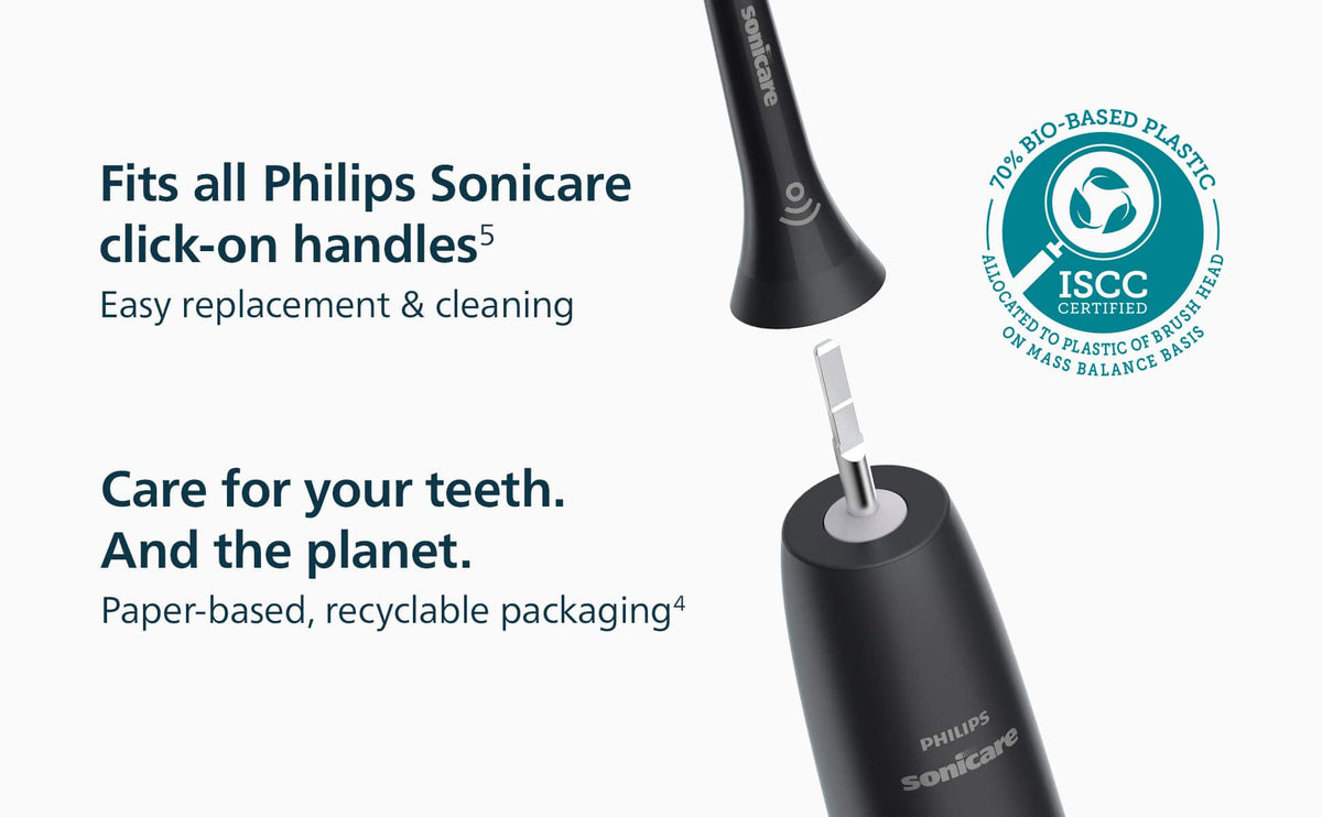 Philips Sonicare - A3 All-in-One - Replacement Brush Heads, 2 Pack - Black