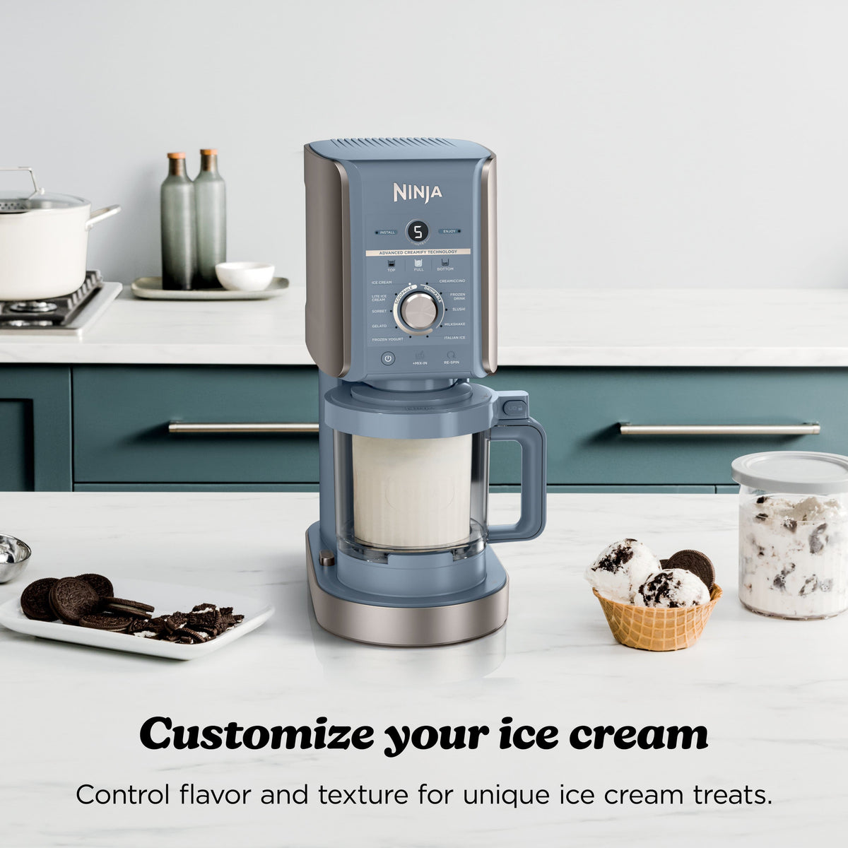 Ninja - Creami XL Deluxe 11-in-1 Ice Cream & Frozen Treat Maker - Navy