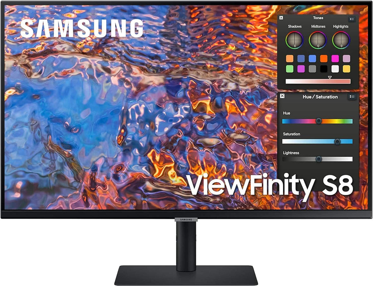 Samsung - Viewfinity 32" S8 (S80PB) UHD 4K Monitor with IPS Panel and Tilt Stand (USB, HDMI, DisplayPort) - Black