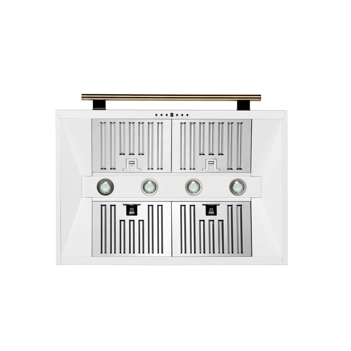 Forno Appliances - 36 inches - Externally Vented & Recirculating - Wall Range Hood - White
