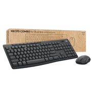 Logitech - MK370 Combo for Business Full-Size Wireless Membrane Keyboard and Mouse Bundle with Secure Logi Bolt USB Connection - Graphite