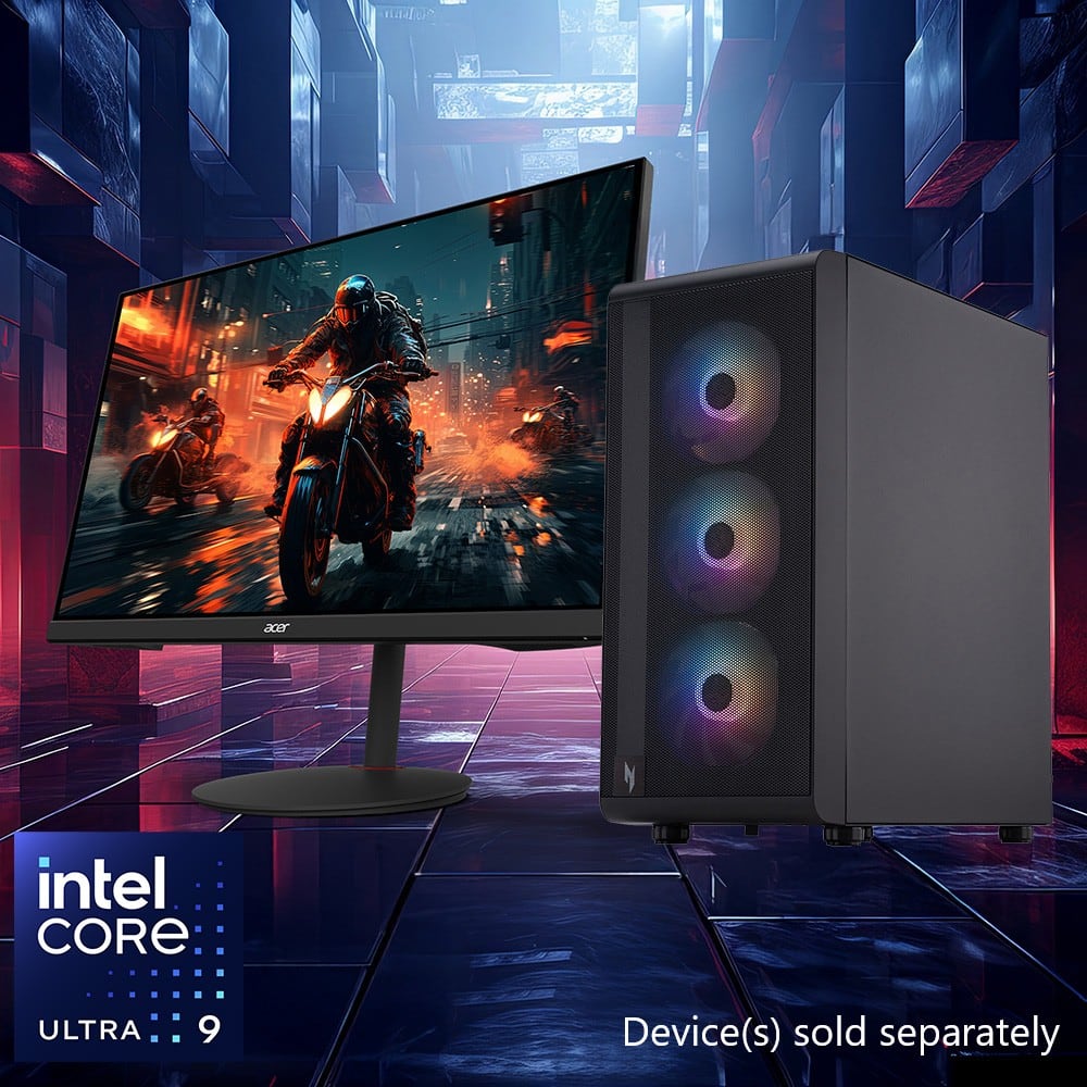 Acer - Nitro 60 N60-651-UB24 Gaming Desktop - Intel Core Ultra 9 285 - 32GB DDR5 Memory - NVIDIA GeForce RTX 5080 - 2TB SSD - Black