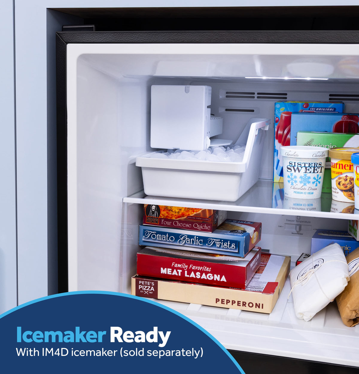 GE - 30 in. Wide 19 Cu. Ft. Freestanding Garage Ready Top Freezer Refrigerator with Bright LED Lighting - Black