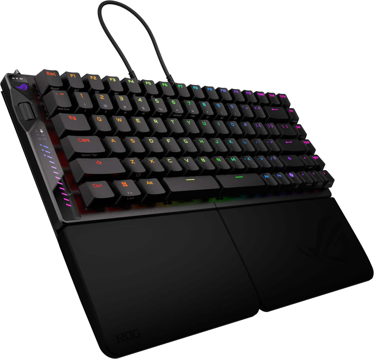 ASUS - ROG Falcata 75% Wireless Magnetic Hall Effect RGB Ergonomic Gaming Keyboard with Hot-Swappable ROG HFX V2 Switches - Black