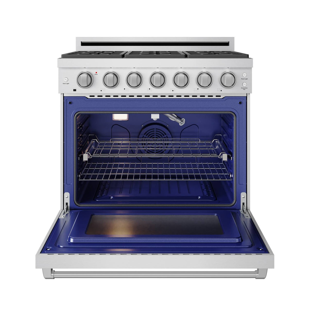 36 in. Wide 6 Burner Gordon Ramsay Series by Thor Kitchen 6.0 Cu. Ft Freestanding Gas Range - Stainless Steel