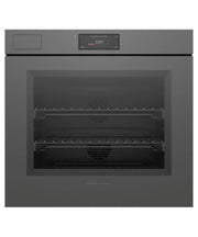 Fisher & Paykel - 30" Single Oven w/Steam Assist, 6.8" Touchscreen, Self-Cleaning, Handleless - Minimal Grey - Gray