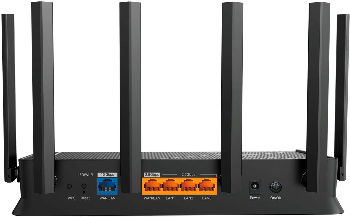 TP-Link - Archer BE9700 Tri-Band Wi-Fi 7 Router - Black