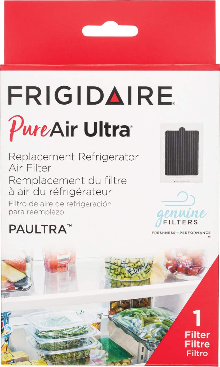 Frigidaire - PureAir Ultra Replacement Air Filter Cartridge - Black