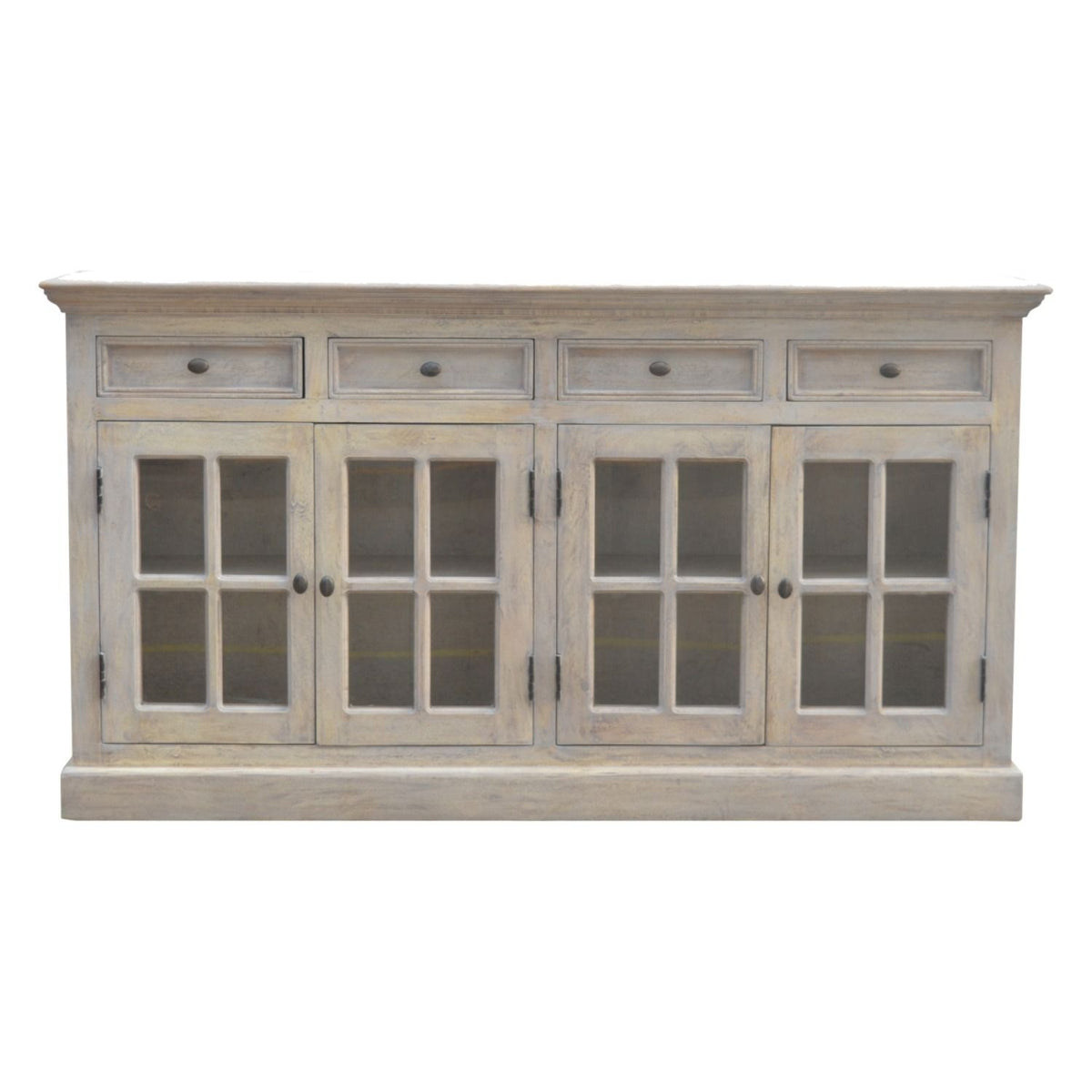 Glazed Sideboard - Natural / White