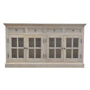 Glazed Sideboard - Natural / White