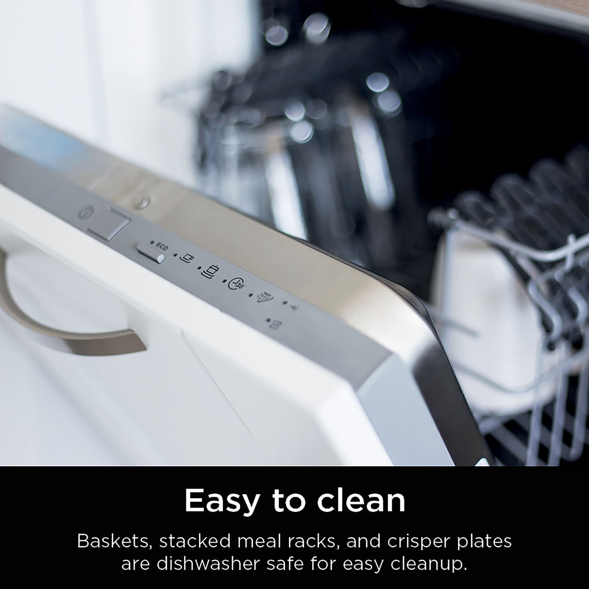 Ninja - DoubleStack 8 QT, 6-in-1, 2-Basket Air Fryer, Space Saving Design - Black
