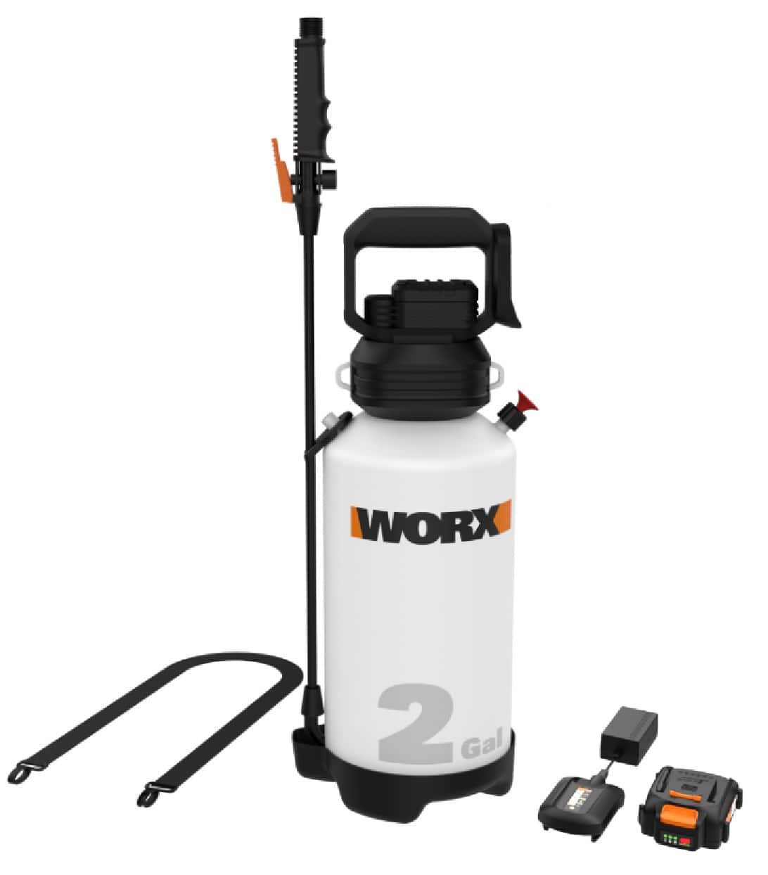 WORX - WG829 20V Power Share Cordless Yard Sprayer Battery and Charger Included - Black