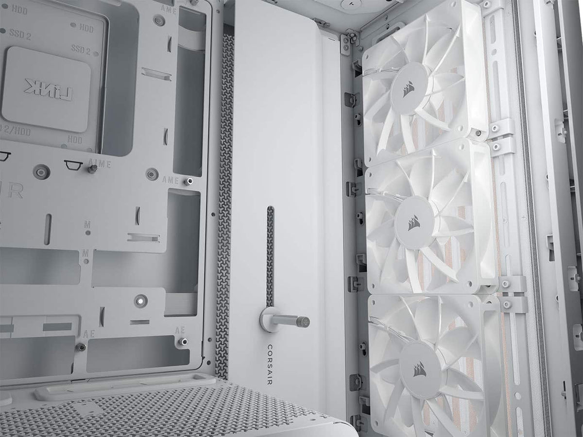CORSAIR - FRAME 4000D WOOD RS Modular High Airflow Mid-Tower PC Case - White & Oak