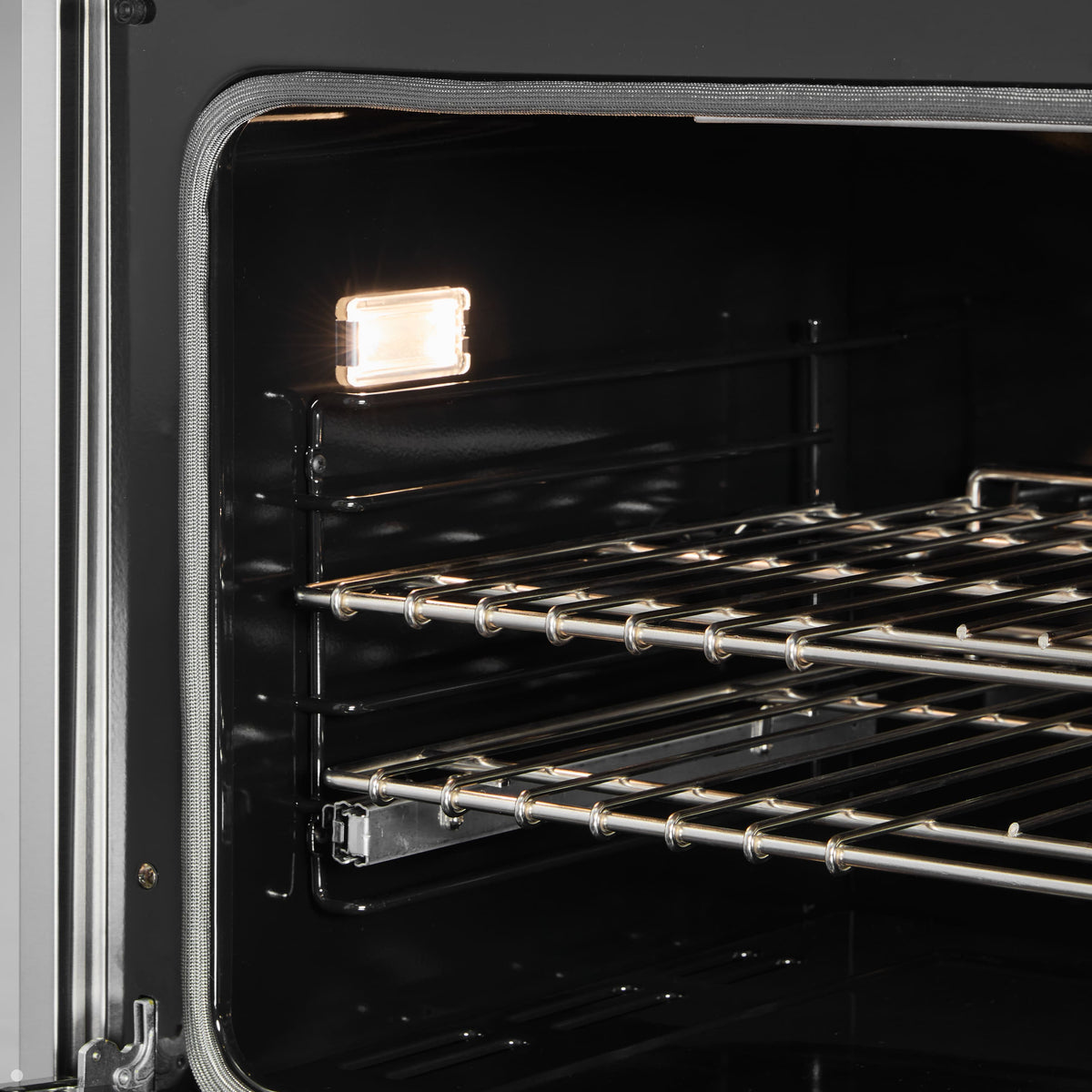 Viking - 48"W. 6.1 Cu.Ft. Freestanding Manual Clean Sealed 8B LP Gas Convection Range/Double Oven-Stainless Steel/Brushed Brass - Stainless Steel
