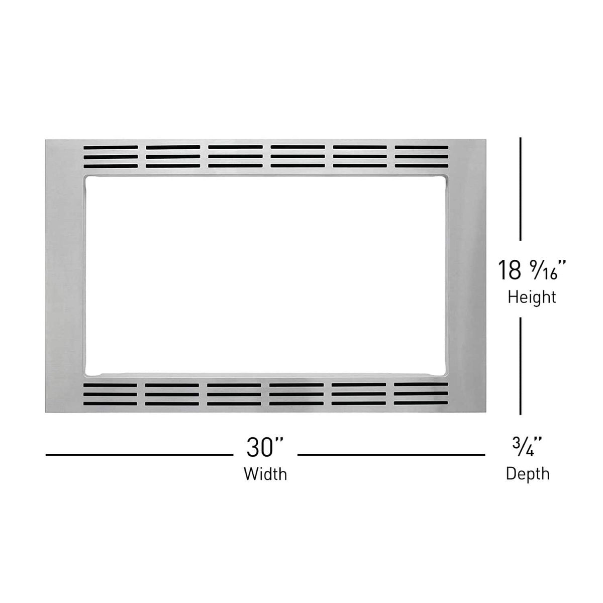 Panasonic - 30" Trim Kit for Select Microwaves - Stainless Steel