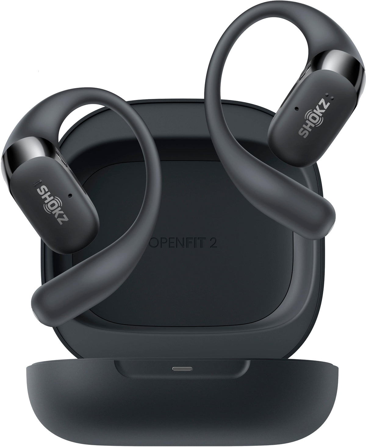 Shokz - OpenFit 2 Open-Ear True Wireless Earbuds - Black