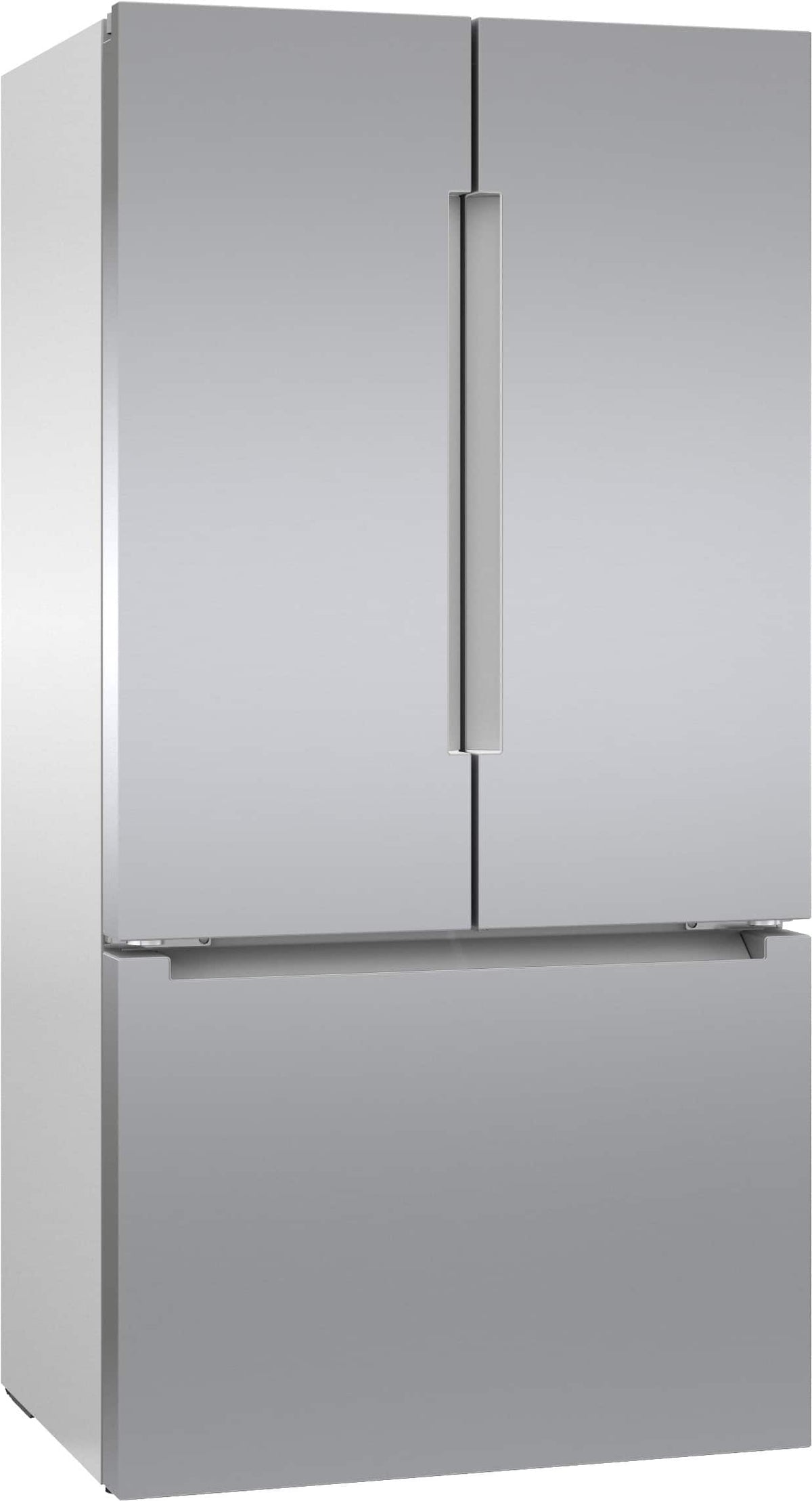 Bosch - 800 Series 36 in. Wide 21 Cu. Ft. French Door Bottom Freezer Counter-Depth Smart Refrigerator with FarmFresh System - Stainless Steel