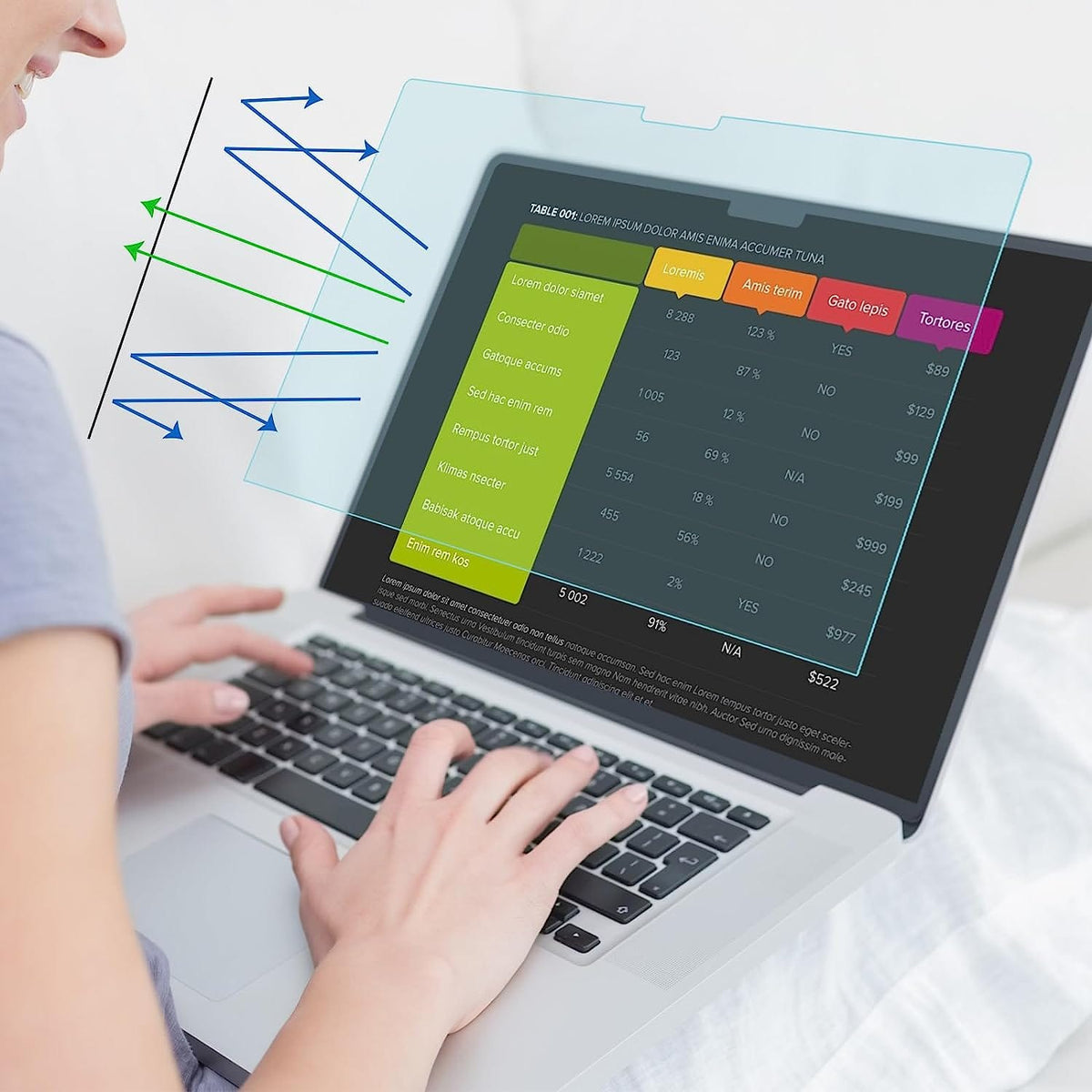 Techprotectus - Tempered Glass Screen Protector for 2023 Macbook Air 15" M2