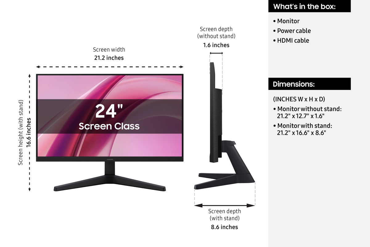Samsung - 24" G3 (G31H) IPS FHD 144Hz 1ms AMD FreeSync Monitor (HDMI, DisplayPort) - Black