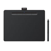 Wacom - Intuos Medium Bluetooth Graphics Drawing Tablet, Includes Training & Software; Works w/ Chromebook Mac Android & Windows - Black