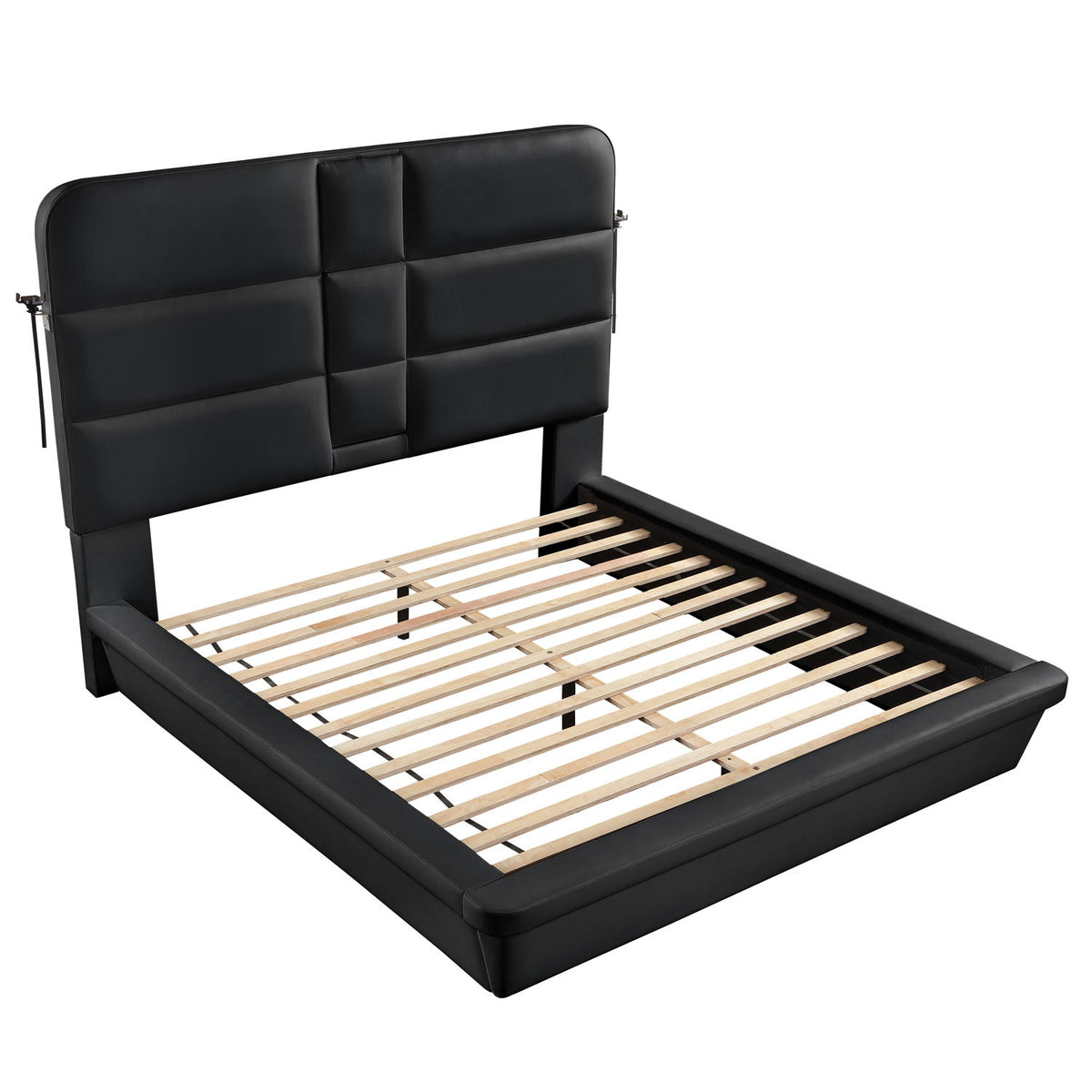 Futura - Cama tapizada con cabecero alto