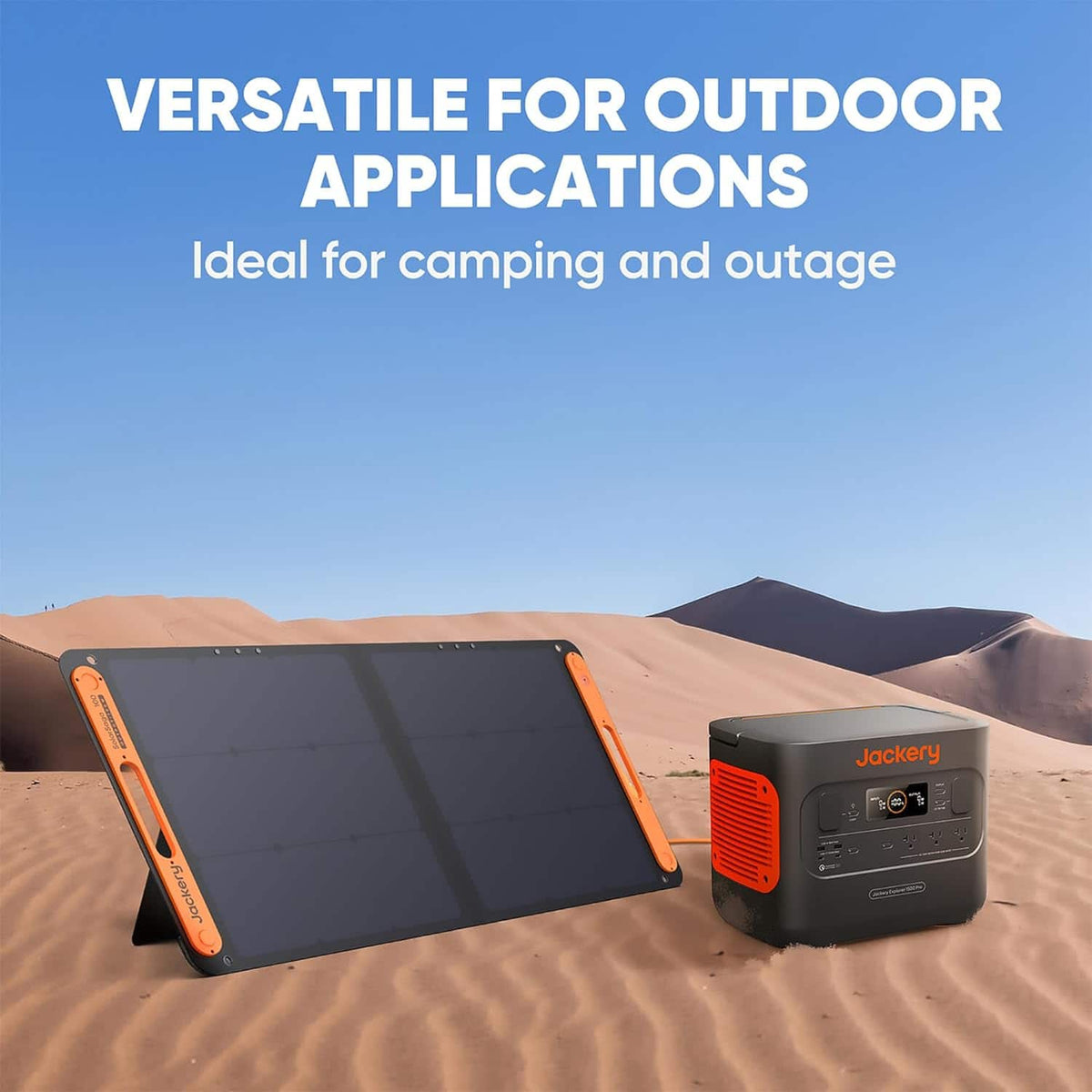 Jackery - SolarSaga Portable 100W Solar Panel - Black