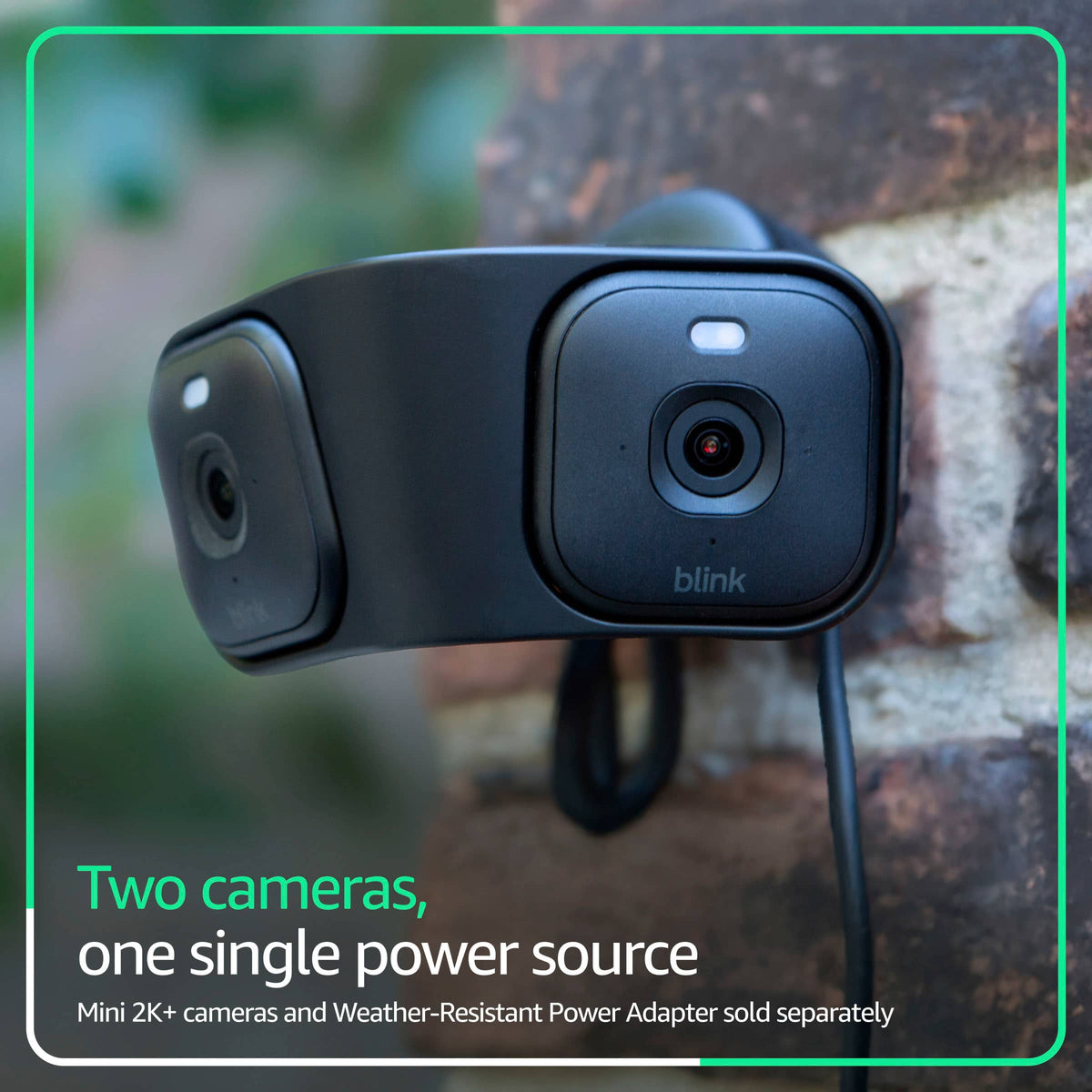 Blink - Arc – Plug-in Panoramic Vision [Plus Subscription required] 180° dual-camera mount for Mini 2K+/Mini 2 (sold sep.) - Black