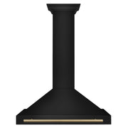 ZLINE - 36 inches - Convertible & Externally Vented - Wall Range Hood - Black Stainless Steel