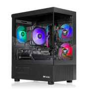 Thermaltake - LCGS View 9660T-170 Gaming Desktop AMD Ryzen 5 9600X 16GB RGB RAM NVIDIA GeForce RTX5060 Ti 8G 1TB SSD NVMe M.2 Wifi - Black
